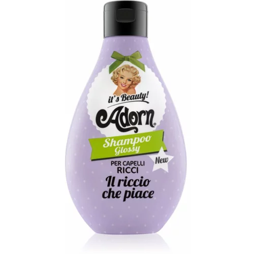Adorn Glossy Shampoo šampon za kodraste in valovite lase za sijaj valovitih in kodrastih las Shampoo Glossy 250 ml