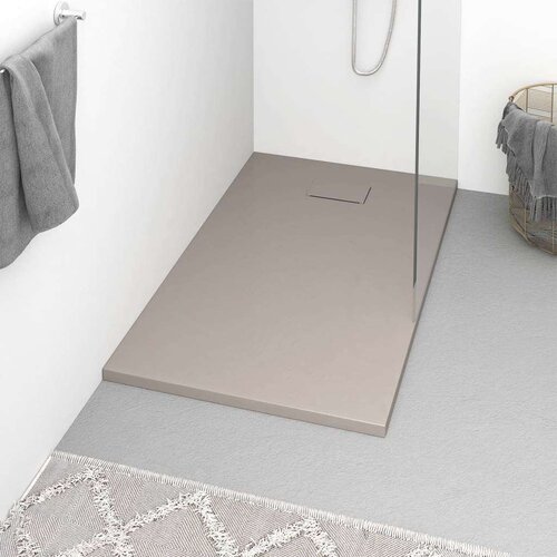vidaXL Kad za tuš SMC rjava 120x70 cm Cene
