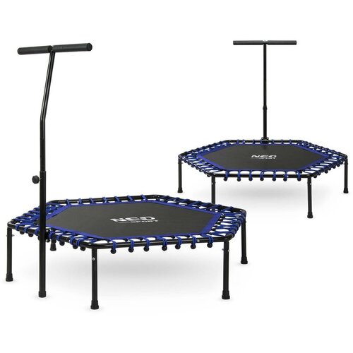 Neo-Sport fitness trampolin s ručkom 127 cm &ndash; &scaron;esterokutni, plava Cijene