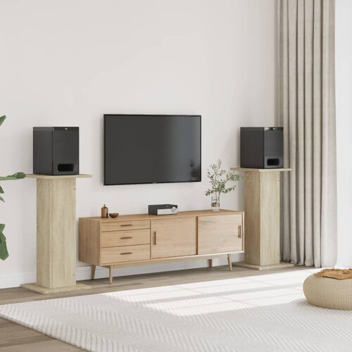 vidaXL Stojalo za zvočnike 2 kosa sonoma hrast 30x30x95 cm inž. les Cene