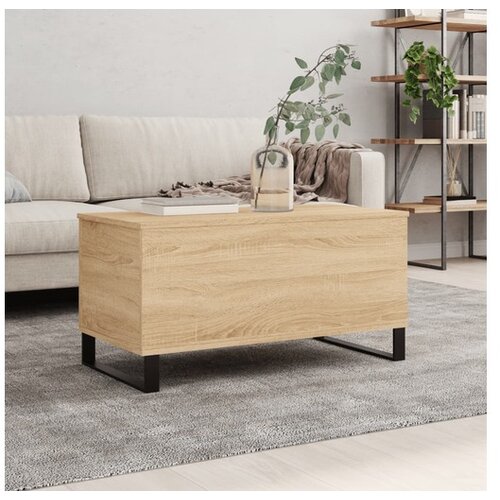 vidaXL Stolić za kavu boja hrasta 90 x 44 5 x 45 cm konstruirano drvo Cijene