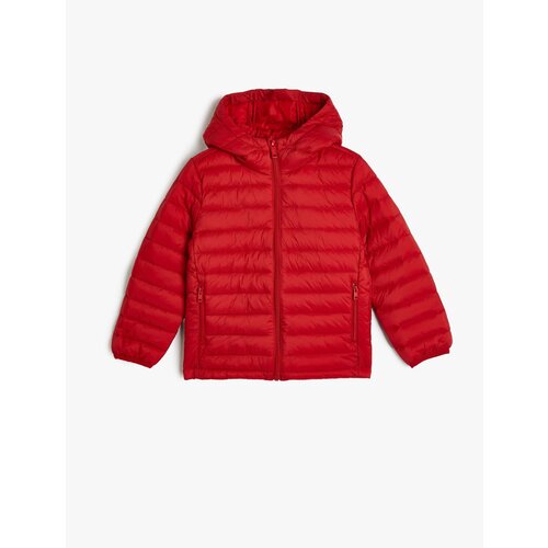 Nikka Puffer Jacket Hooded Pocket Zippered Cene