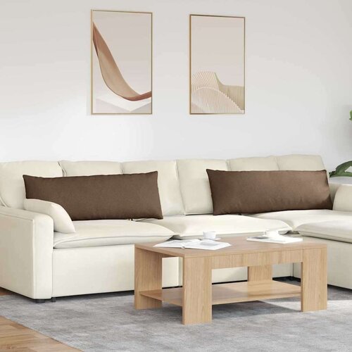 vidaXL jastučići za sofu 2 pcs smeđa 120 x 40 cm tkanina Cene