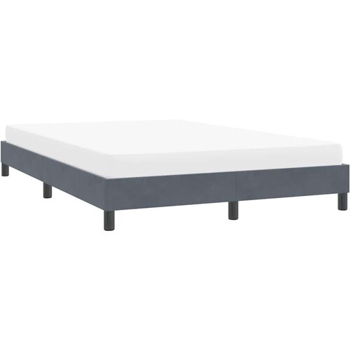 VidaXL Okvir kreveta bez madraca tamno sivi 140x220 cm bar&amp;scaron;un Slike