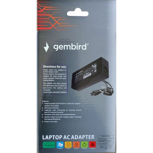 Gembird NPA90 190 4740 HP11 punjač za laptop 90W 19V 4.74A, 7.4x5.0mm black PIN 835 Cene