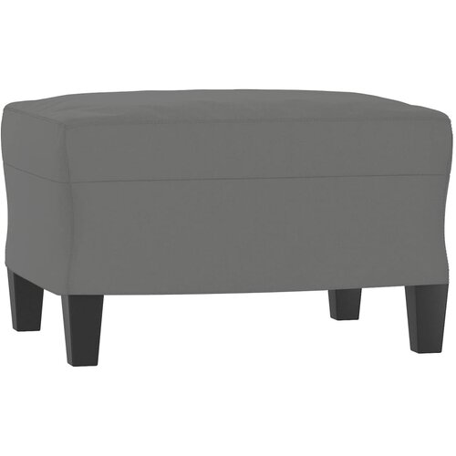  Fotelja s tabureom tamnosiva 60 cm od mikrovlakna Slike