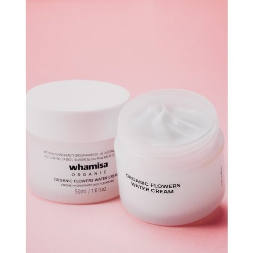 Whamisa Organic Flowers Water Cream blaga hidratantna krema za dehidrirano lice 50 ml Slike