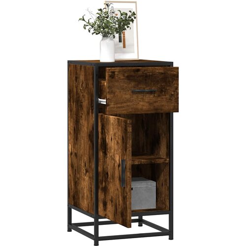  Komoda boja hrasta 35,5x35x76 cm konstruirano drvo i metal Cijene