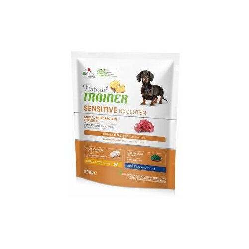 Trainer natural sensitive no gluten hrana za pse - jagnjetina- small&toy adult 2kg Cene