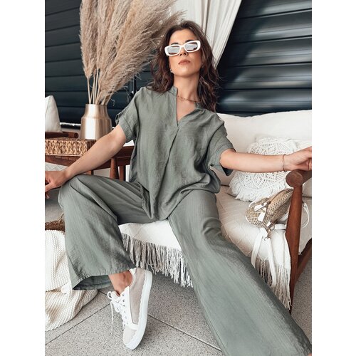 DStreet Bluzka damska NAMAYAS khaki Slike