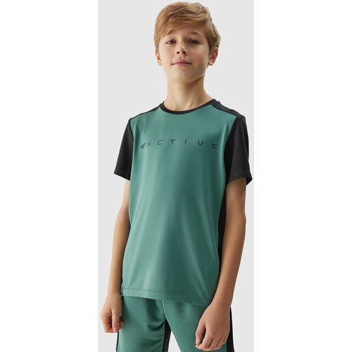 4f boys' sports quick dry t-shirt - green Slike