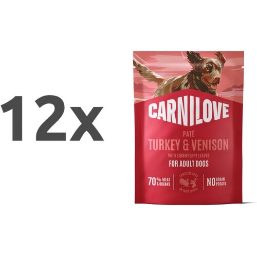 Carnilove Dog Adult vrečka, pate - puran in divjačina - 300 g 12 x 300 g Cene