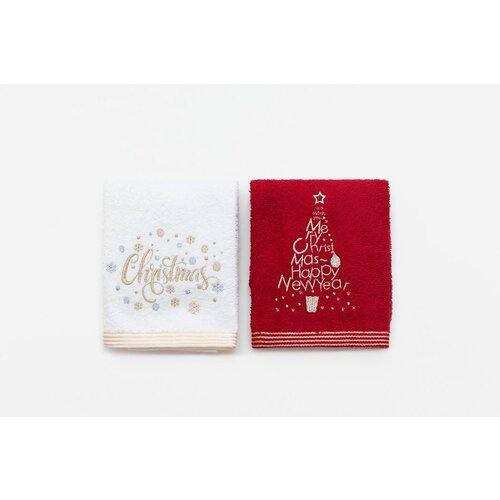  Peškir SET 2/1 CHRISTMAS 40x60  - Red/White 023806 Cene
