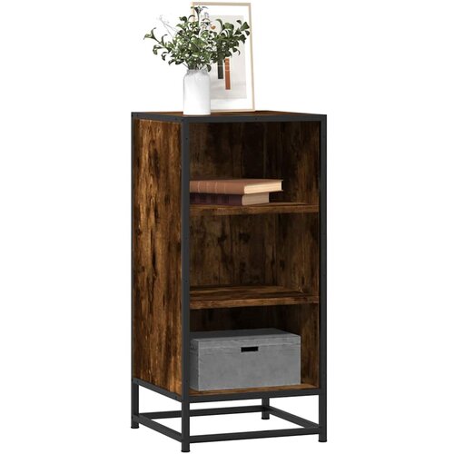 vidaXL Komoda boja hrasta 35,5x35x76 cm konstruirano drvo i metal Cijene