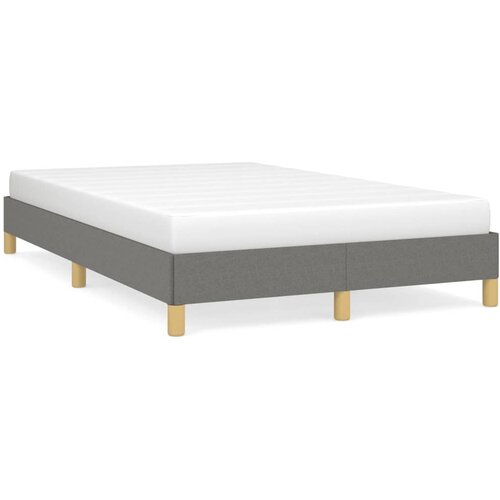 VidaXL Okvir kreveta tamnosivi 120 x 190 cm od tkanine Slike