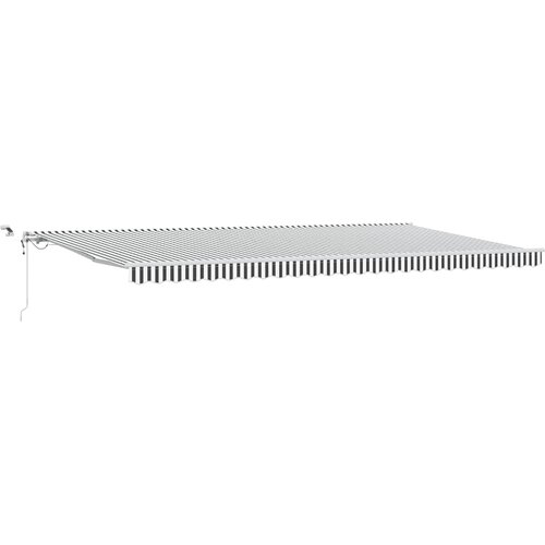  Automatska sklopiva tenda s LED antracit i bijela 600x300 cm Slike