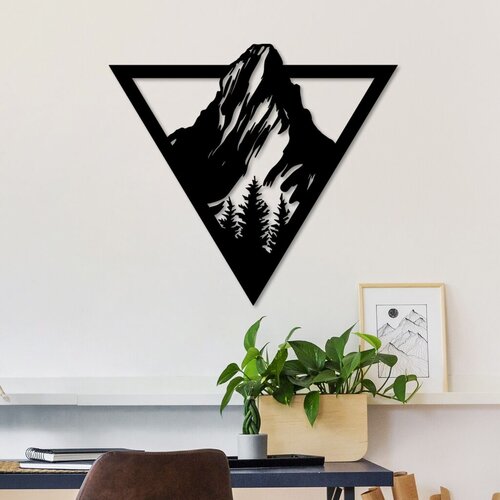 Wallity zidna dekoracija Matterhorn, 48x53cm, Crna Cene