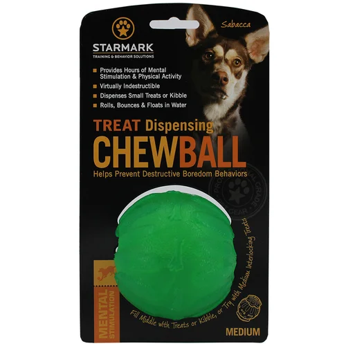 Starmark Treat Dispensing Chew Ball - M: oko Ø 7 cm