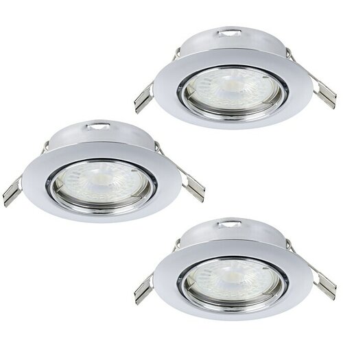 Eglo Set vgradnih svetilk Mazuby (5 W, Krom, Topla bela) Cene
