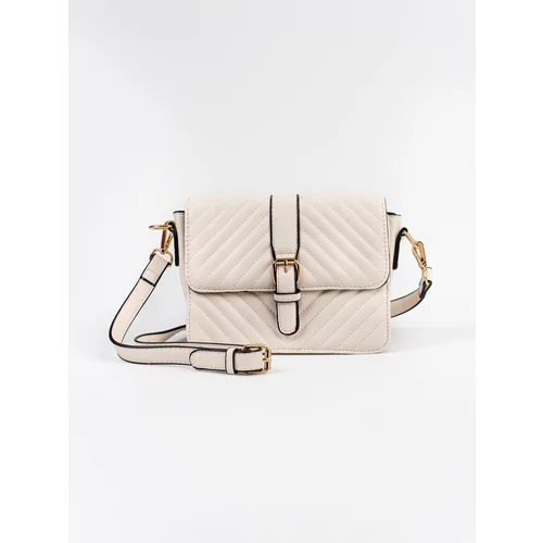 Shelvt Light beige quilted small handbag