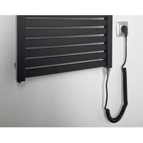 Aqualine kupatilski električni radijator tondi-e 500W 133x45 cm mat crna Slike