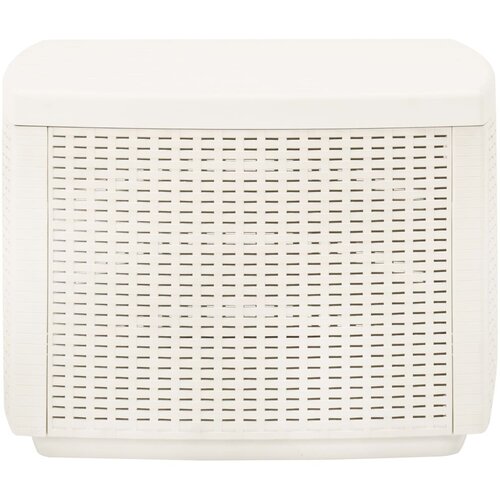  Vrtni stol boja bijeli 53 x 53 x 40 cm plastični Slike