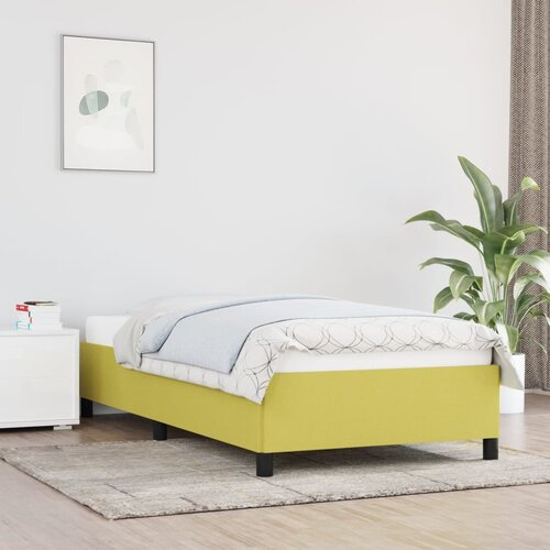 VidaXL Posteljni okvir zelen 90x200 cm blago Slike