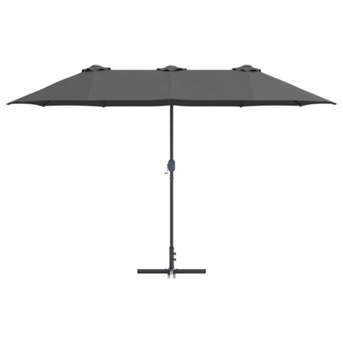  Vrtni suncobran Antracit 380 x 196 x 235 cm Slike
