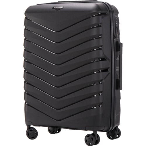  PHX01 PHOENIX, Srednji kofer od POLIPROPILENA M Wings, CRNA Slike