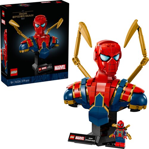Lego Super Heroes Iron Spider Man Bust &amp;scaron;tevilka 76326 Slike