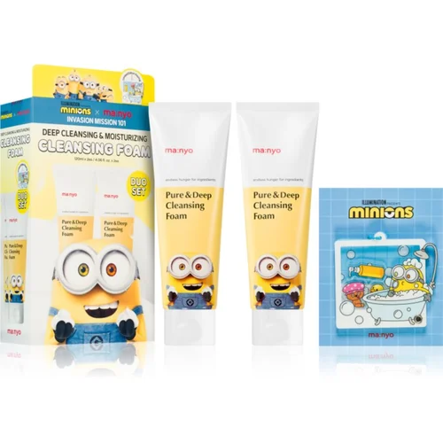 ma:nyo Minions Pure & Deep Cleansing Foam Duo Set poklon set(za savršeno čišćenje lica)