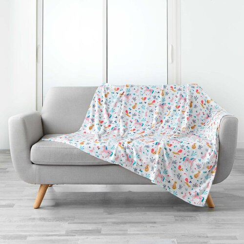 Douceur d int&amp;eacute;rieur Deka za bebe od mikroflanela 125x150 cm Princesse Licorne &amp;ndash; Slike