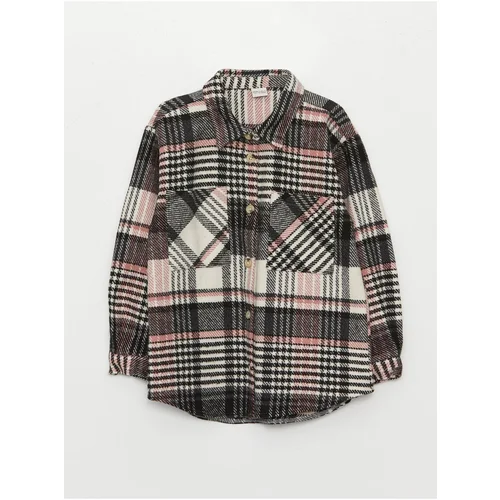 LC Waikiki Plaid Long Sleeve Girls Shirt Jacket