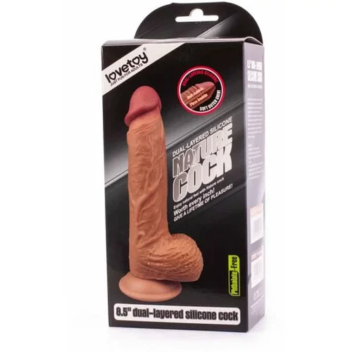 Lovetoy Dildo Silicone Dual Layered 8,5