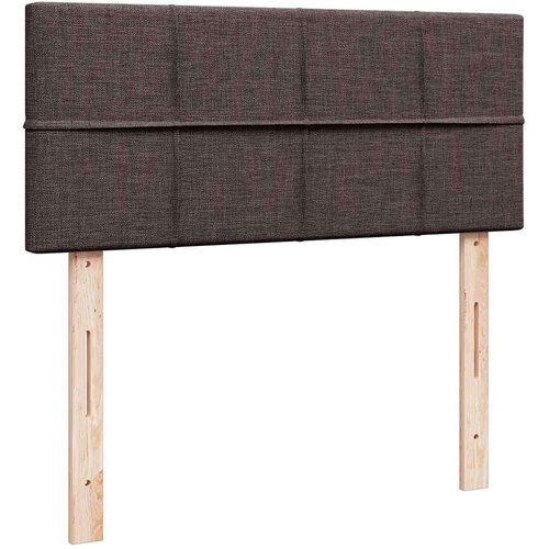VidaXL okvir za krevet s madraca tamnosmeđi 120x190 cm od tkanine Slike