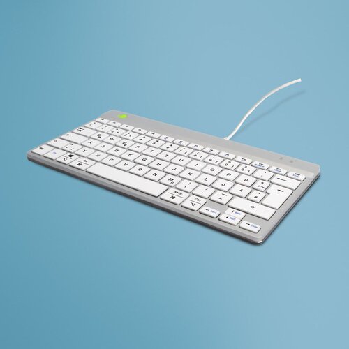  R-Go Tools Ergonomic keyboard R-Go Compact Break, compact keyboard with break software, QWERTZ (DE), wired, white Cijene