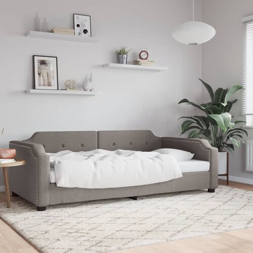  Dnevni krevet smeđesivi 90 x 200 cm od tkanine Cene