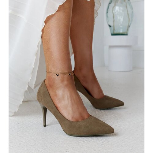 Gemre Green heels with leather insole Paume Cene