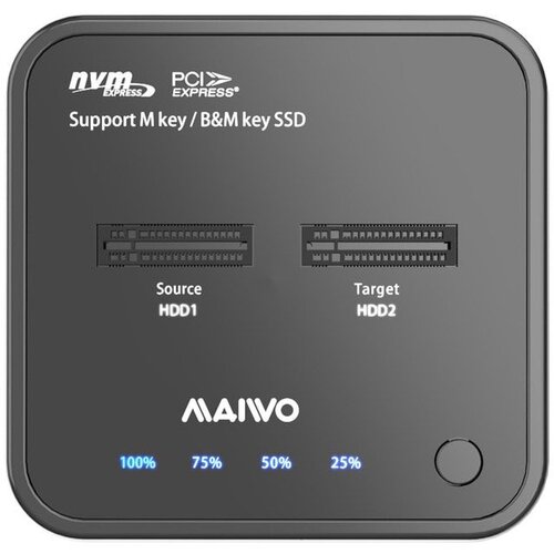 Maiwo Docking Station USB-C 3.2 na 2x M.2 NVMe Clone K3016P2 Cene