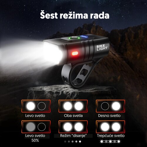  Punjiva LED lampa za bicikl sa LED diodama Slike
