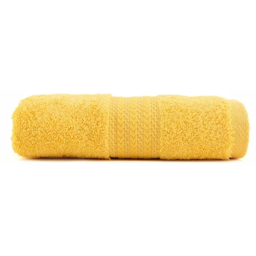 HOBBY žuti ručnik od čistog pamuka Sunny, 50 x 90 cm
