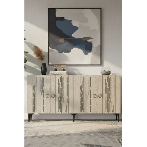 Hanah home Komoda Rain 150, Bež Slike