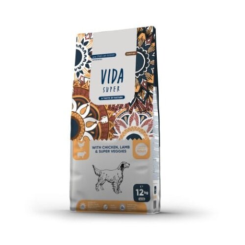 Craftia vida super hunting with chicken, lamb &amp;amp; super veggies adult dog medium &amp;amp; large breed - 12 kg Slike
