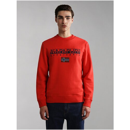 Napapijri Red Mens Sweatshirt B-ayas - Men Slike