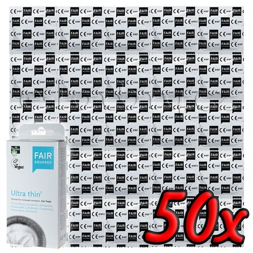 FAIR Squared Ultra Thin - Fair Trade Vegan Condoms 50 pack Cene