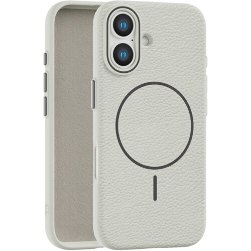 Apple Leather Grip MagSafe maska za iPhone 16 - Siva Cene
