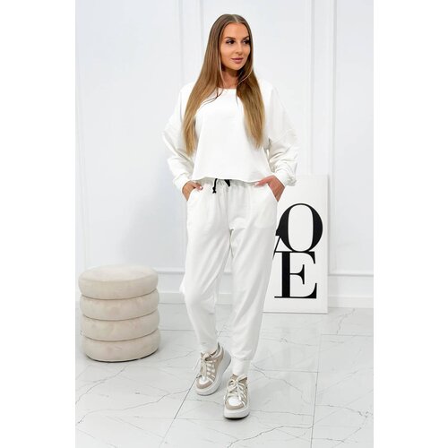 Kesi Set 2-piece sweatshirt + trousers ecru Slike