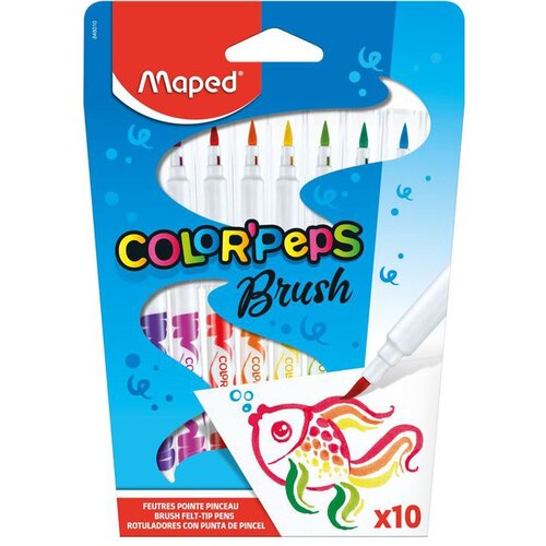 Maped fiber pisalo COLOR, PEPS čopič, kartonska škatla za 10 kosov, (21656021) Cene