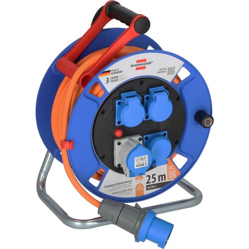 Brennenstuhl Cable Drum CEE 300 25m orange Camping Slike