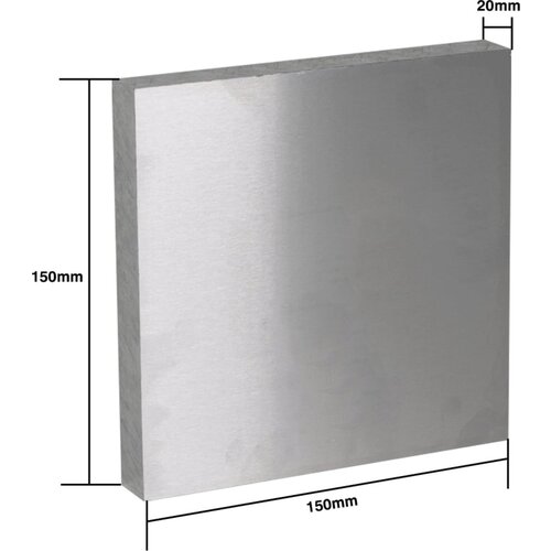 LDO Motors 6061 Aluminijski blok - 150 x 150 x 20 mm Slike